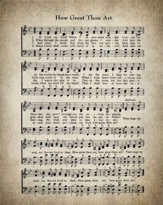 how great thou art hymn sheet music the beauty of poetic language in religious hymns