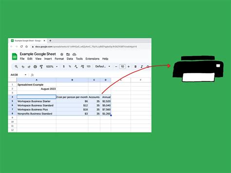 how to select print area in google sheets and why does the color of the printed sheet matter?